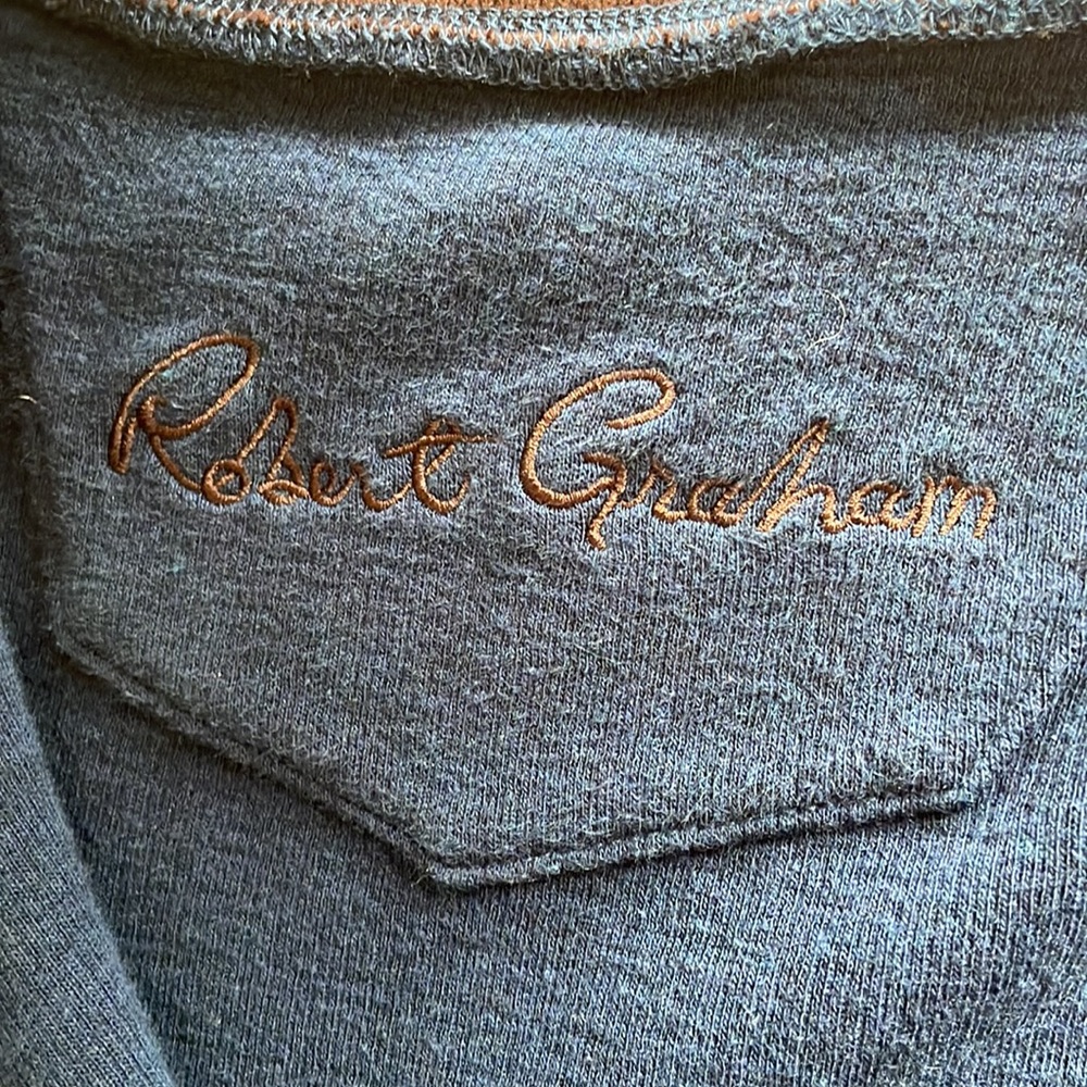 Robert Graham zip up striped sweater.  Size‎ M - Picture 4 of 9